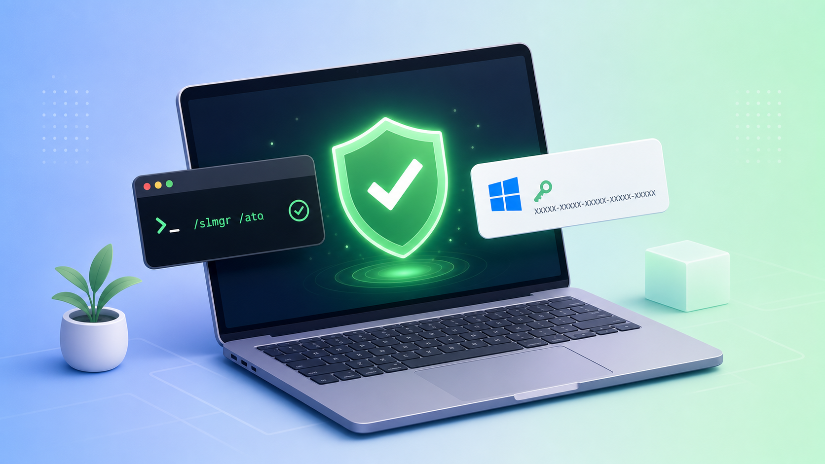 Windows 系统激活教程（Win8 ~ Win11）：一行命令，1 分钟搞定